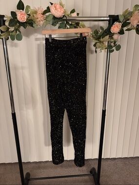 Express Black Sequin Pants